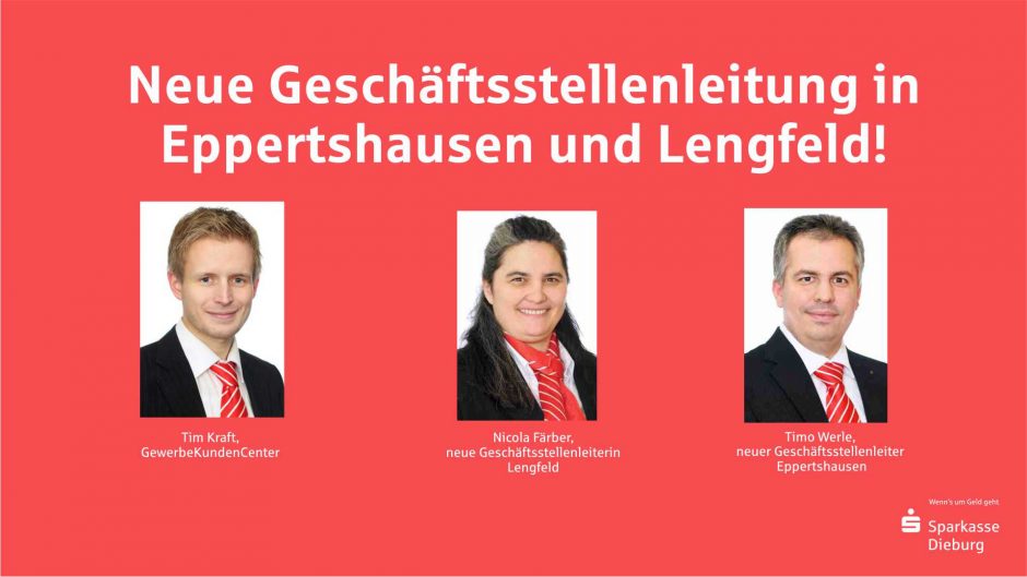 Neue Geschäftsstellenleitung in Eppertshausen und Lengfeld!